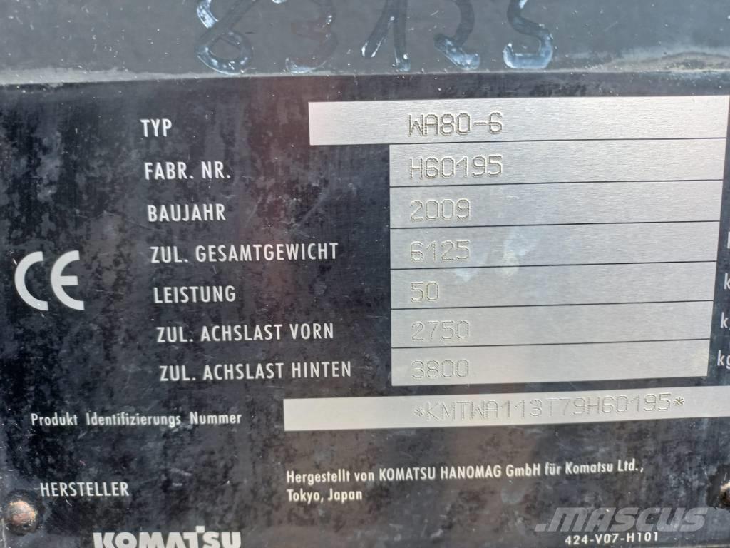 Komatsu WA 80-6 Ładowarki kołowe