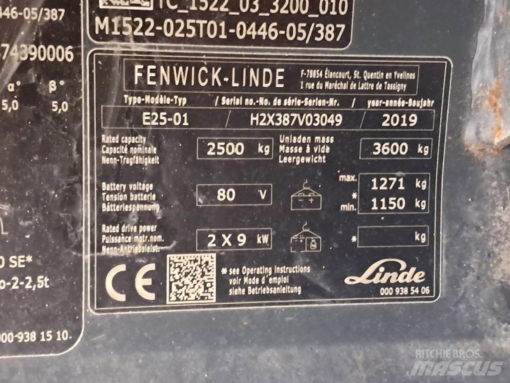 Linde E25-01 Wózki elektryczne