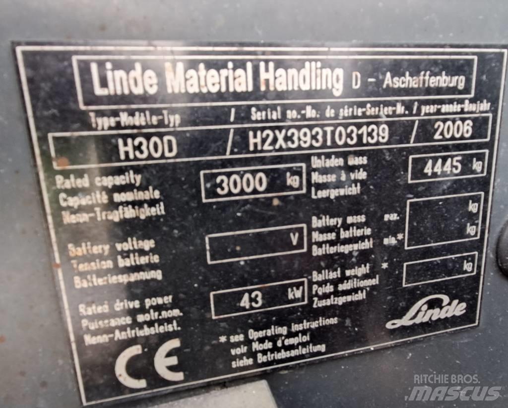 Linde H 30 D Wózki Diesla