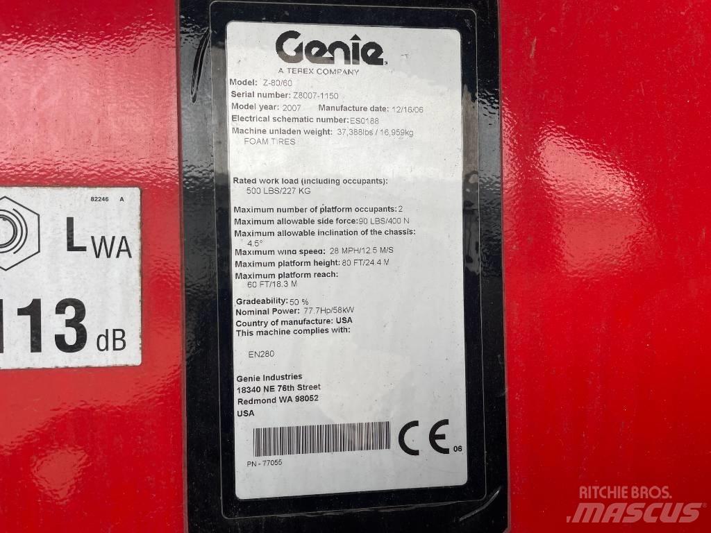 Genie Z 80/60 Podnośniki przegubowe