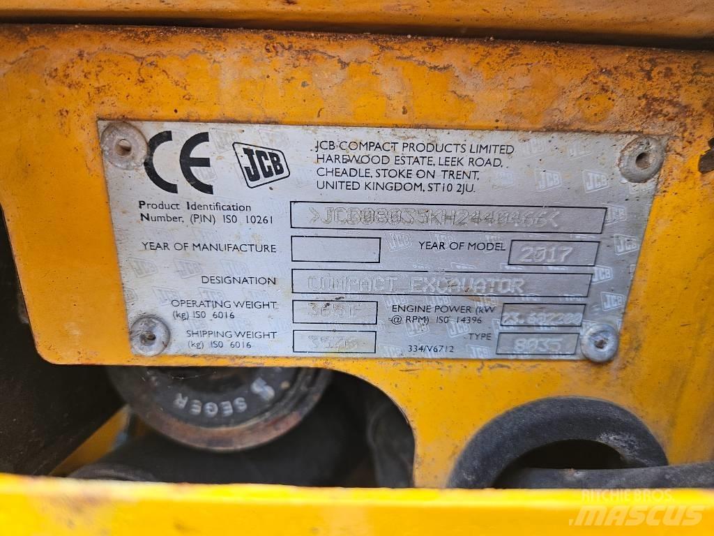 JCB 8035 ZTS + QH Minikoparki