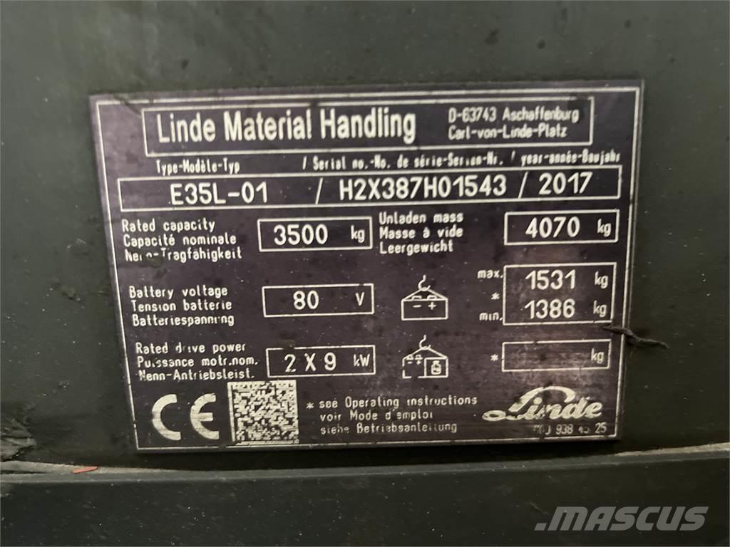Linde E35L-01 Wózki elektryczne