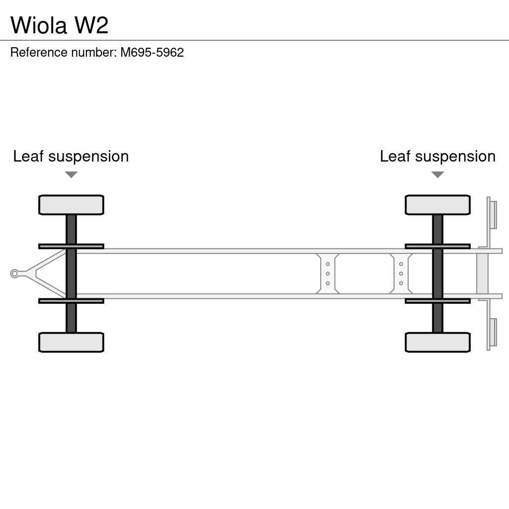 Wiola W2 Platformy / Przyczepy z otwieranymi burtami