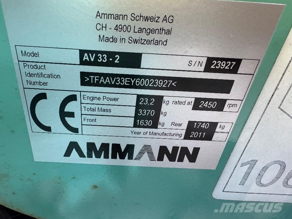 Ammann AV 33-2 Walce dwubębnowe