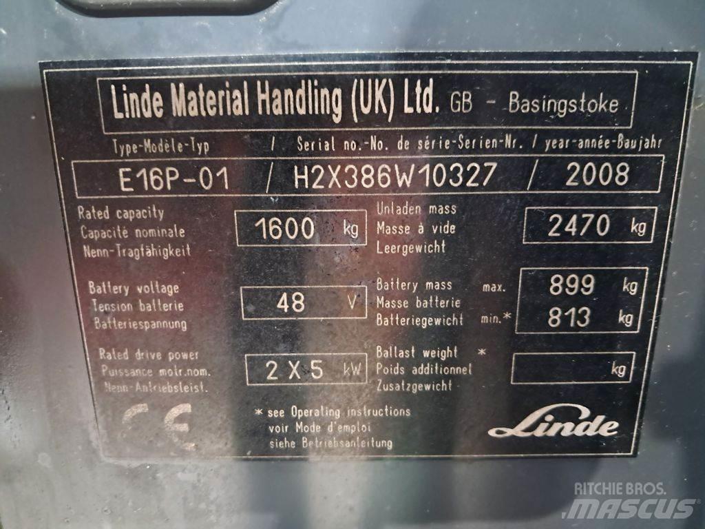 Linde E16P-01 Wózki elektryczne