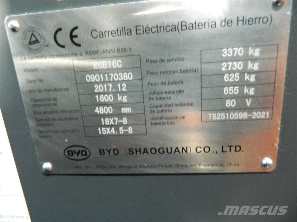 BYD ECB16C Wózki elektryczne