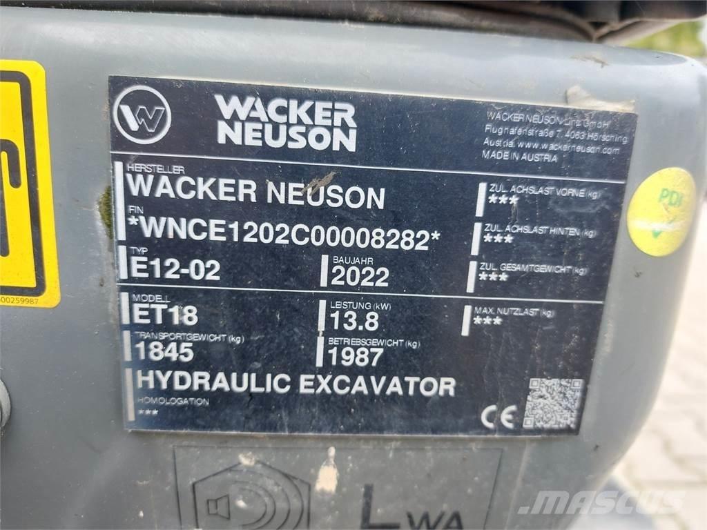 Wacker Neuson ET18 Koparki gąsienicowe