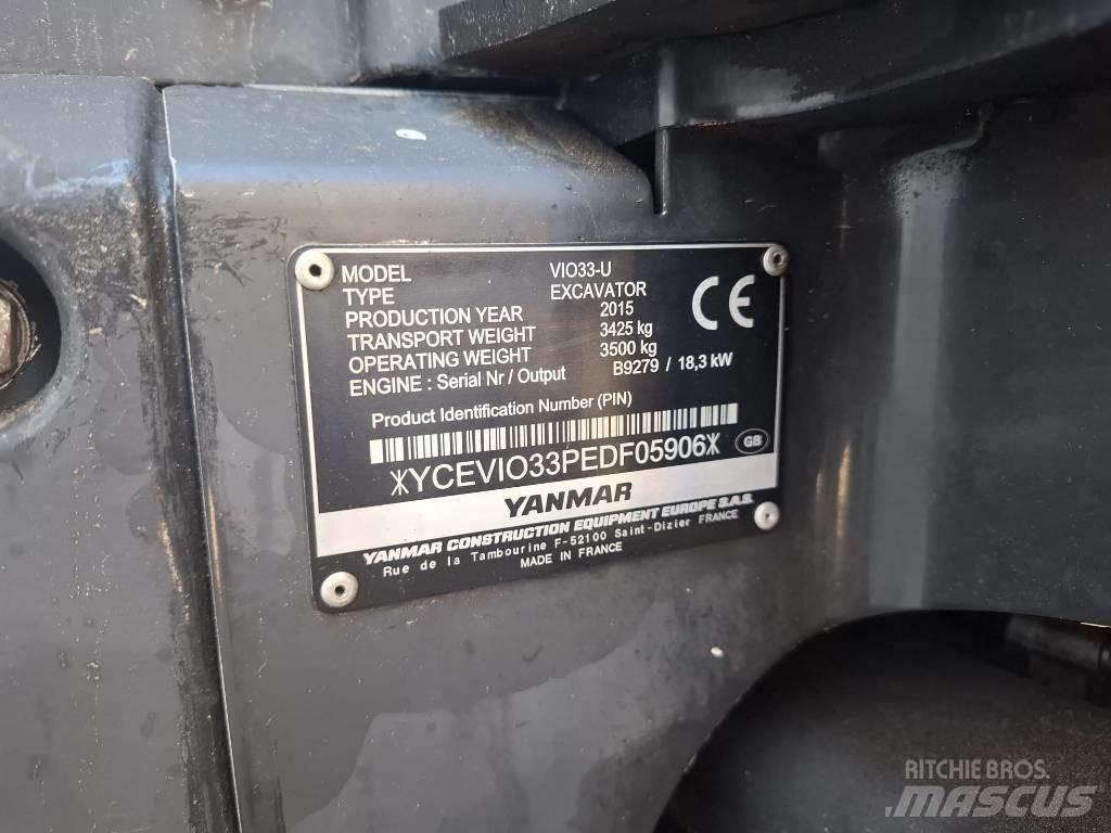 Yanmar Vio 33 U Minikoparki