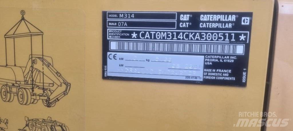 CAT M314 F Koparki kołowe