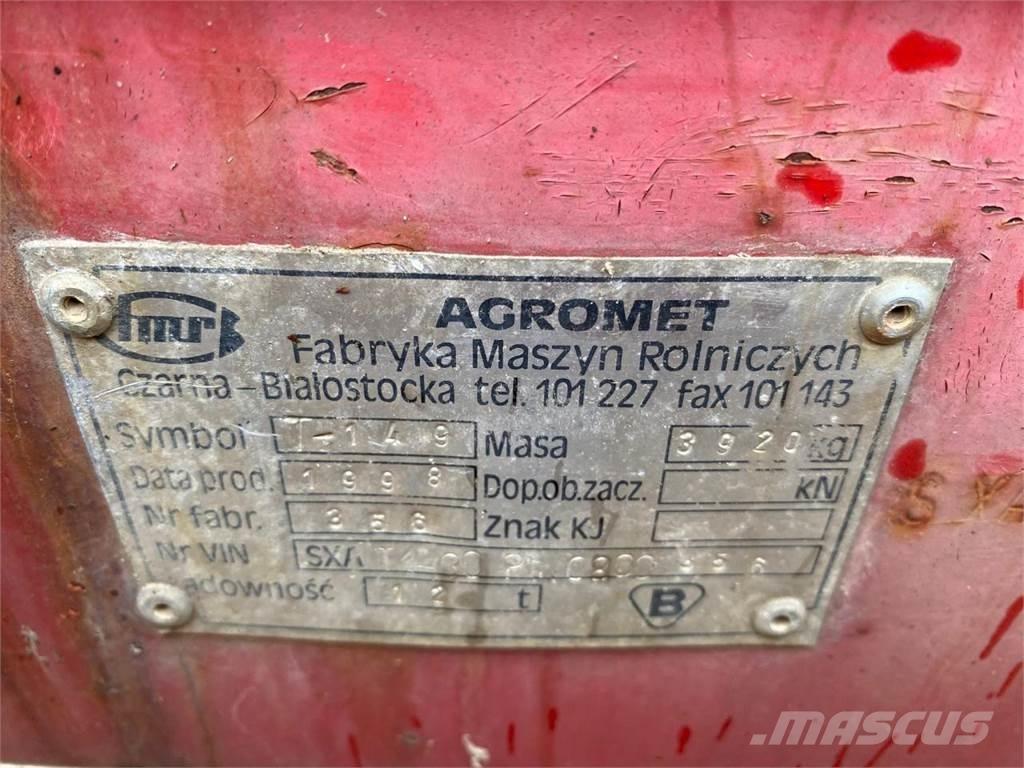 Agromet T-149 Przyczepy wywrotki