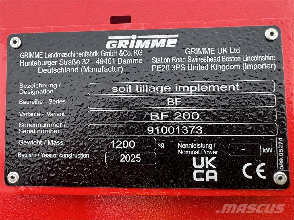 Grimme BFL200 Maszyny rolnicze - Inne