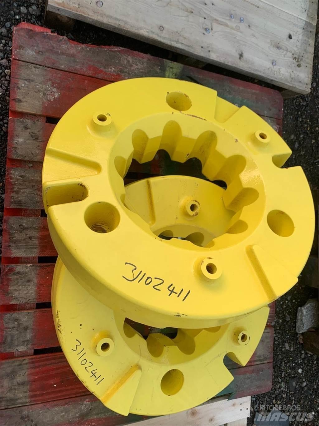 John Deere 600KG Opony, koła i felgi