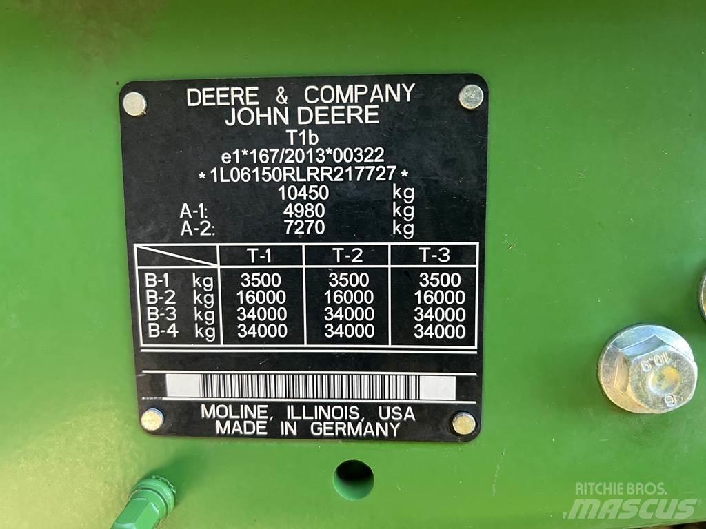 John Deere 6R150 Ciągniki rolnicze