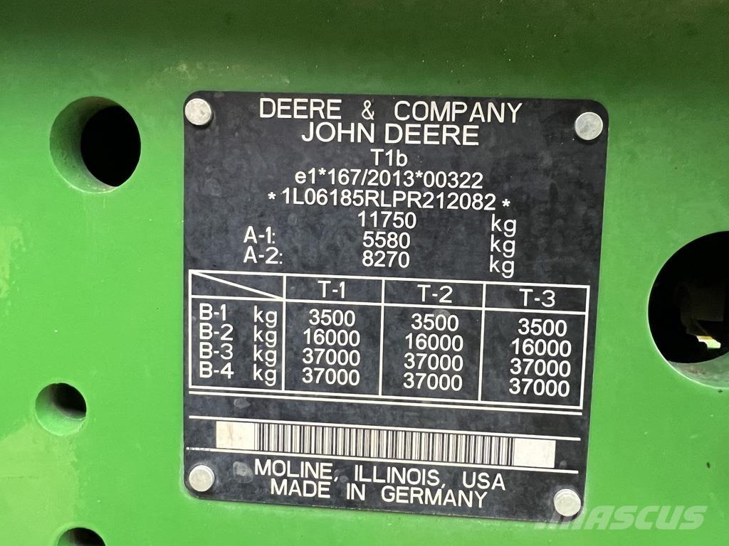 John Deere 6R185 Ciągniki rolnicze