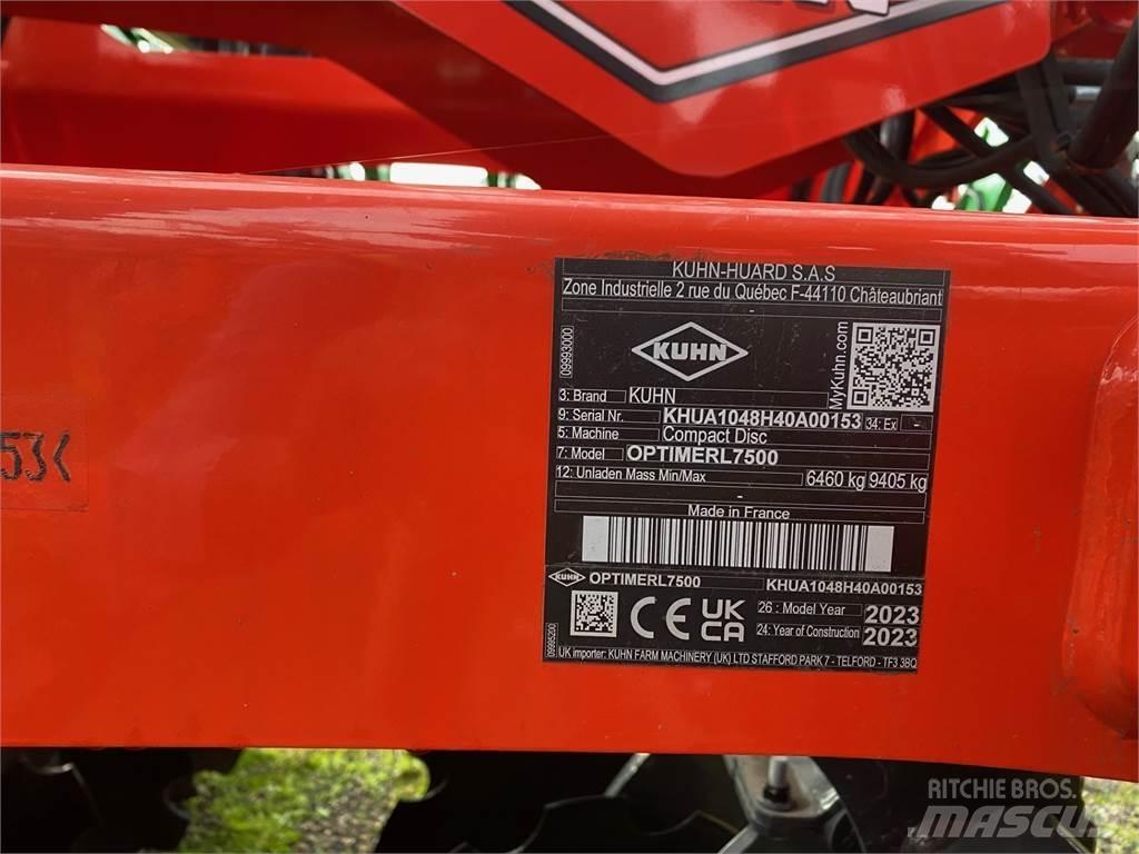 Kuhn OPTIMERL7500 Kultywatory