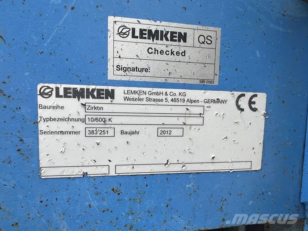 Lemken ZIRKON 10 Glebogryzarki