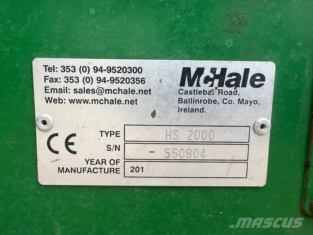 McHale HS2000 Kosiarki łąkowe i wykaszarki