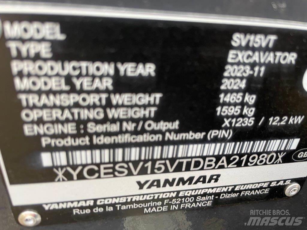 Yanmar SV15VT Midikoparki  7t - 12t