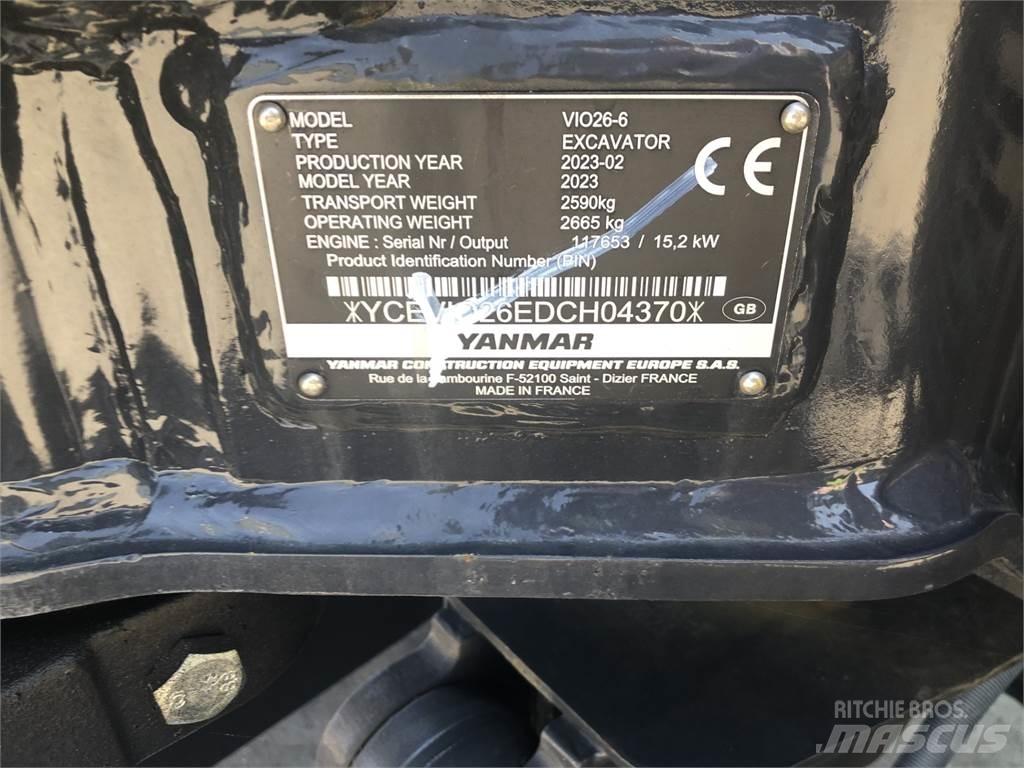 Yanmar VIO26-6 Midikoparki  7t - 12t