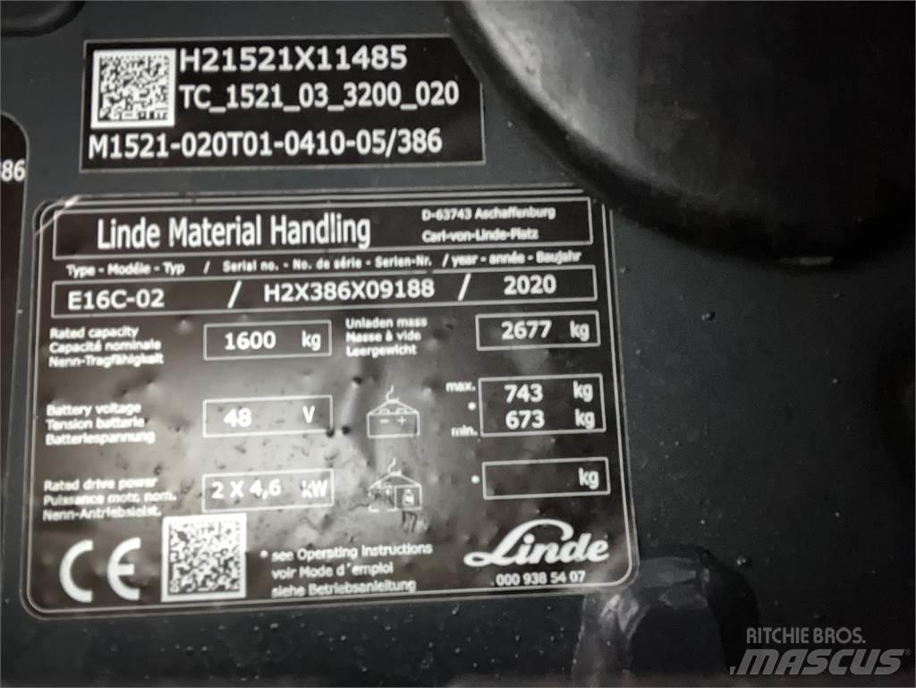 Linde E16C Wózki elektryczne