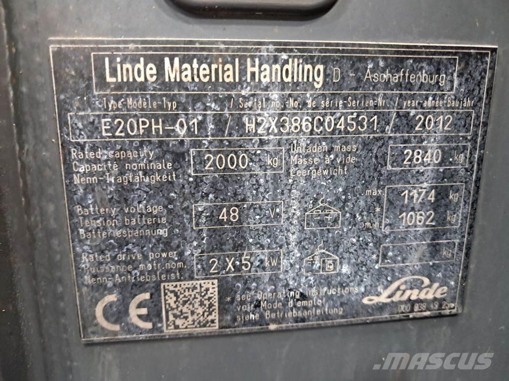 Linde E20PH-01 Wózki elektryczne