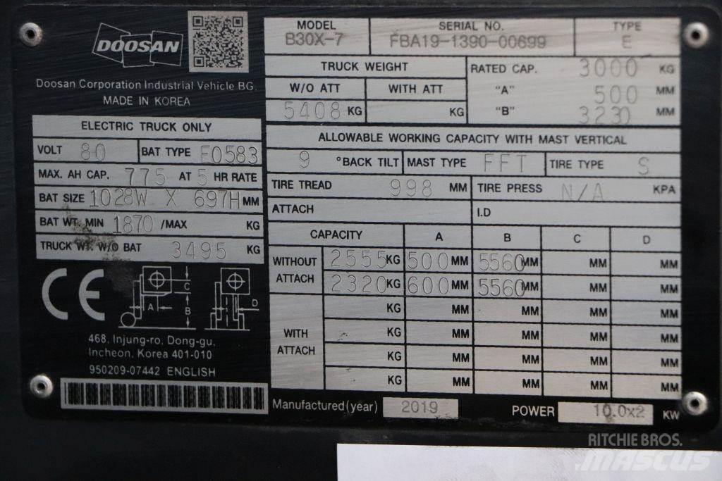 Doosan B30X-7 Wózki elektryczne