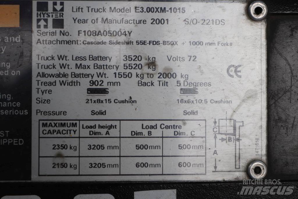 Hyster E3.00XM Wózki elektryczne