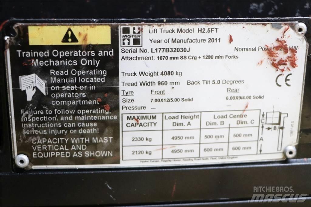 Hyster H2.5FT Wózki LPG