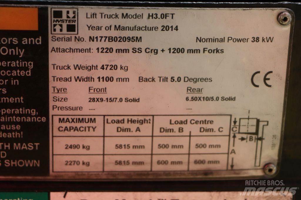 Hyster H3.0FT Wózki LPG