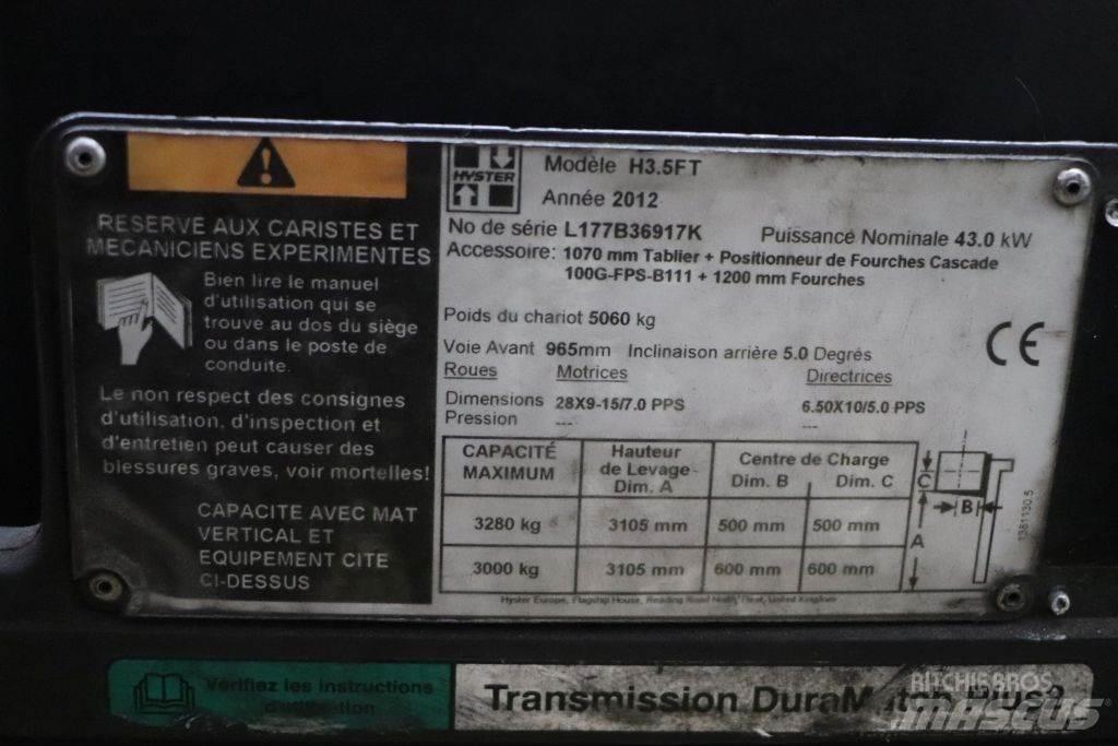Hyster H3.5FT Wózki Diesla