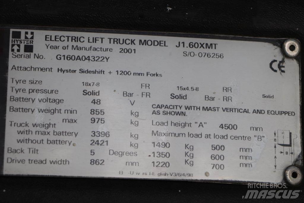 Hyster J1.60XMT Wózki elektryczne