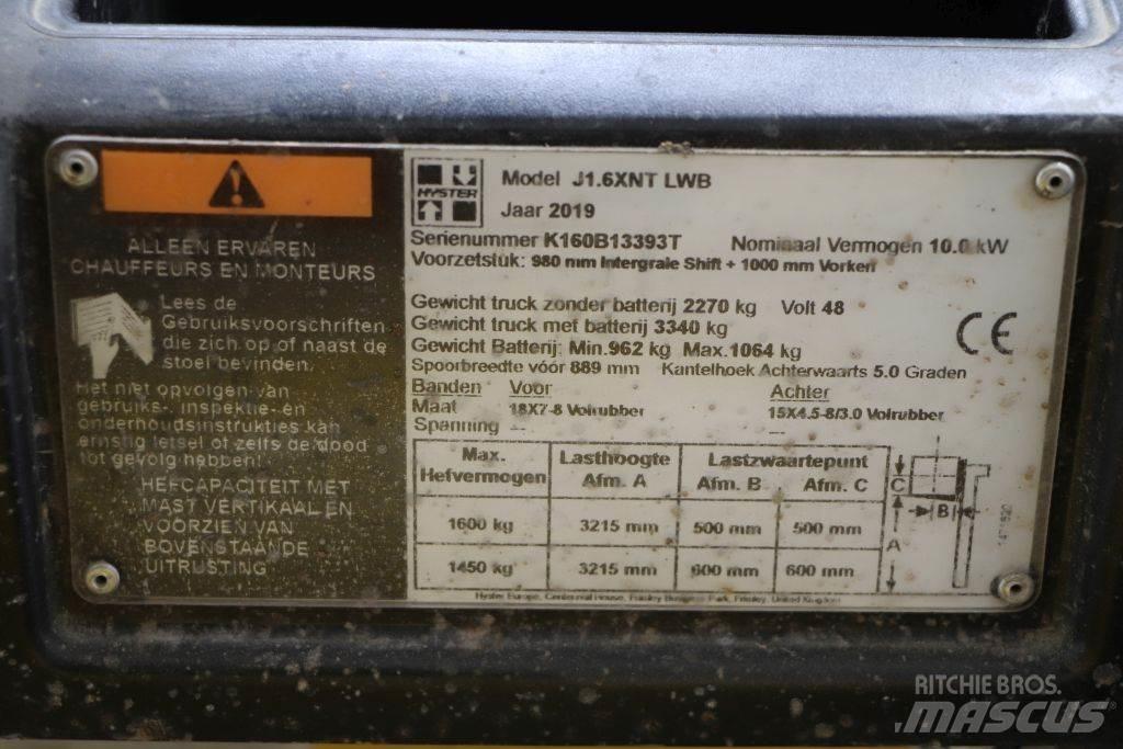 Hyster J1.6XNT Wózki elektryczne