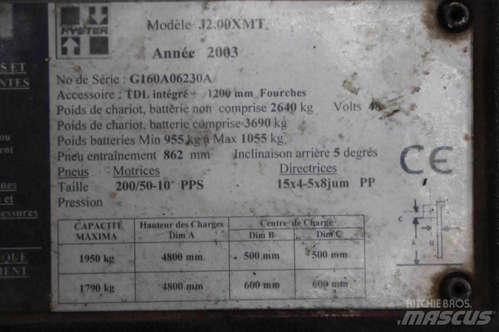 Hyster J2.00XMT Wózki elektryczne