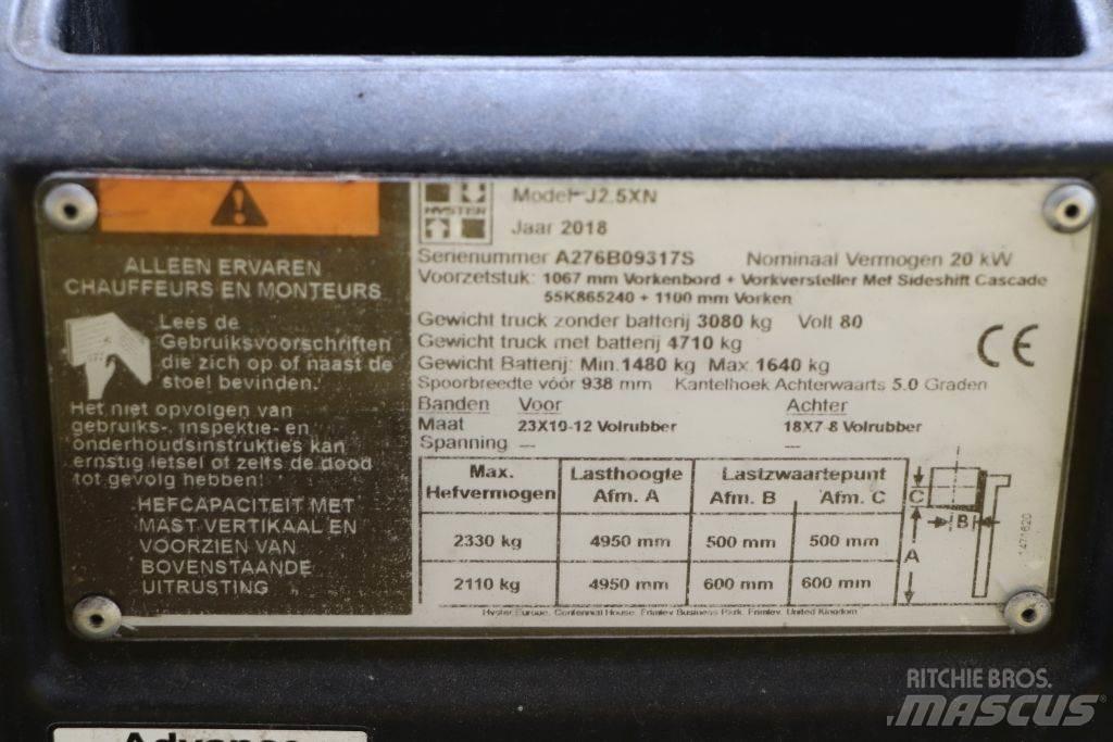 Hyster J2.5XN Wózki elektryczne