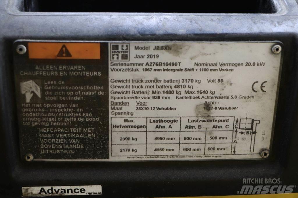 Hyster J2.5XN Wózki elektryczne