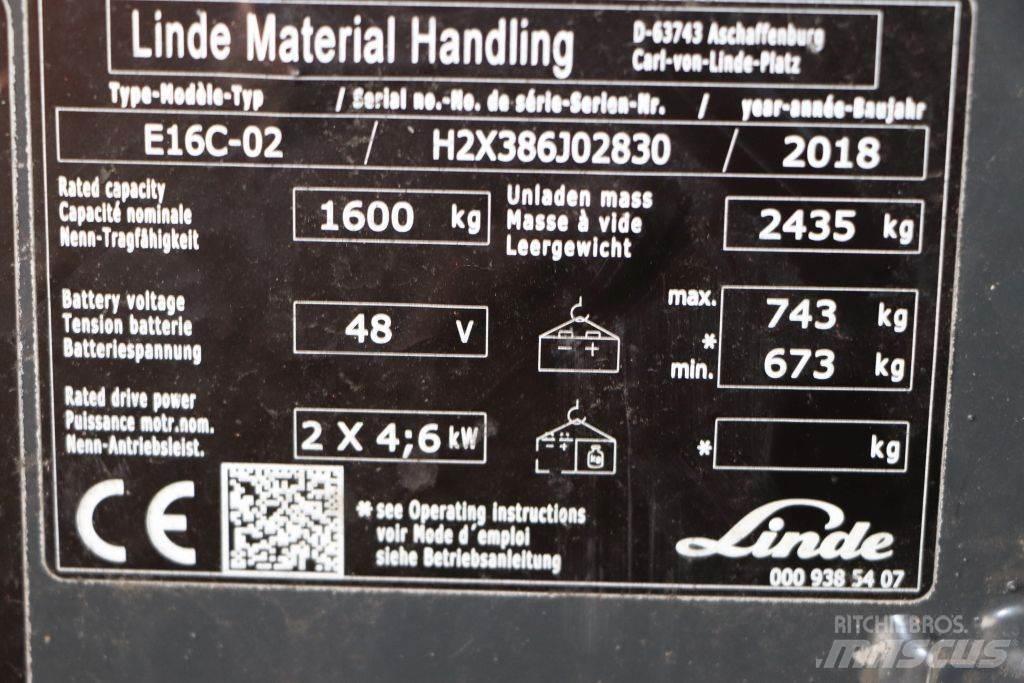 Linde E16C-02 Wózki elektryczne