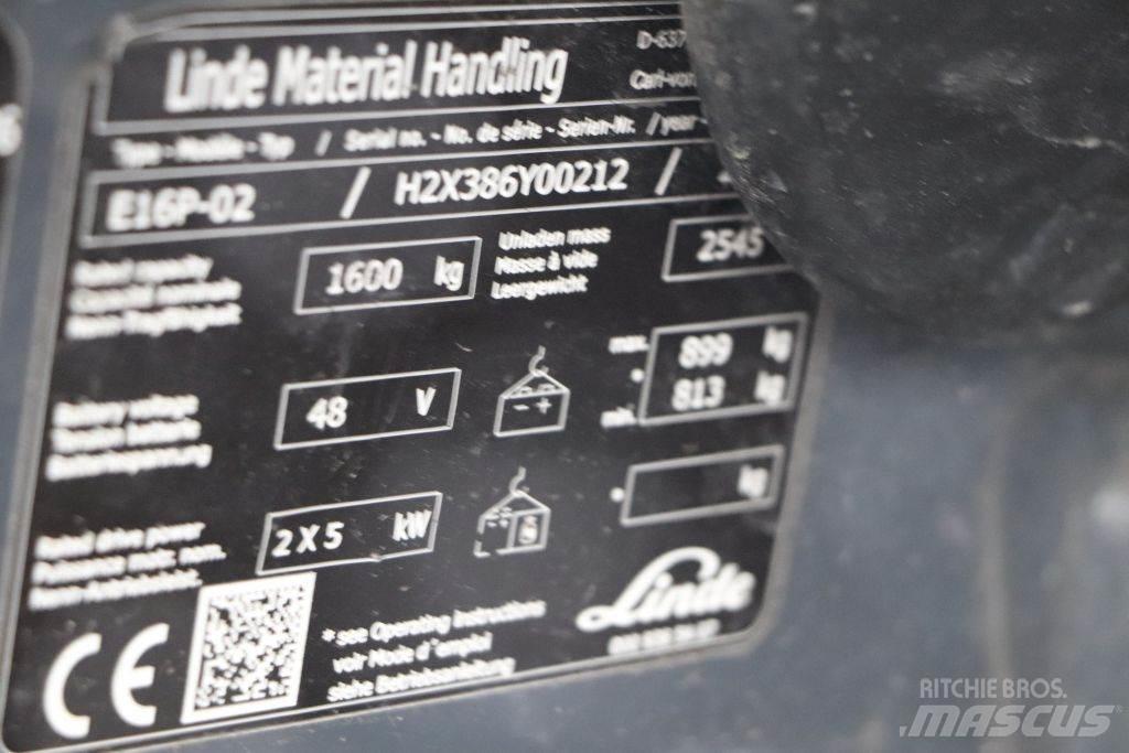Linde E16P-02 Wózki elektryczne