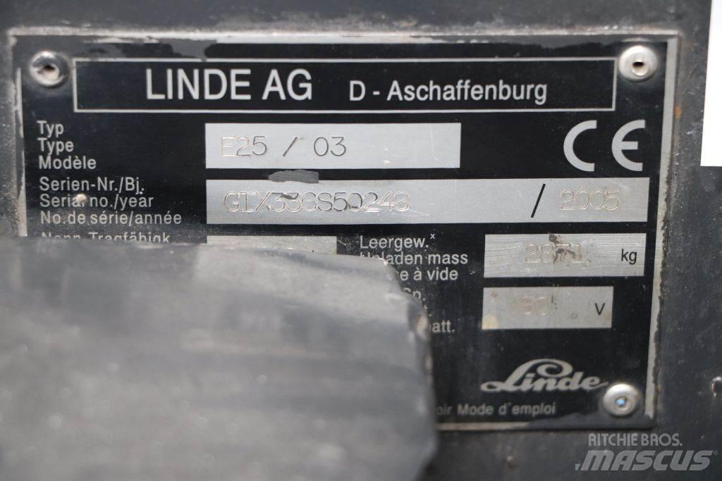 Linde E25S/03 Wózki elektryczne