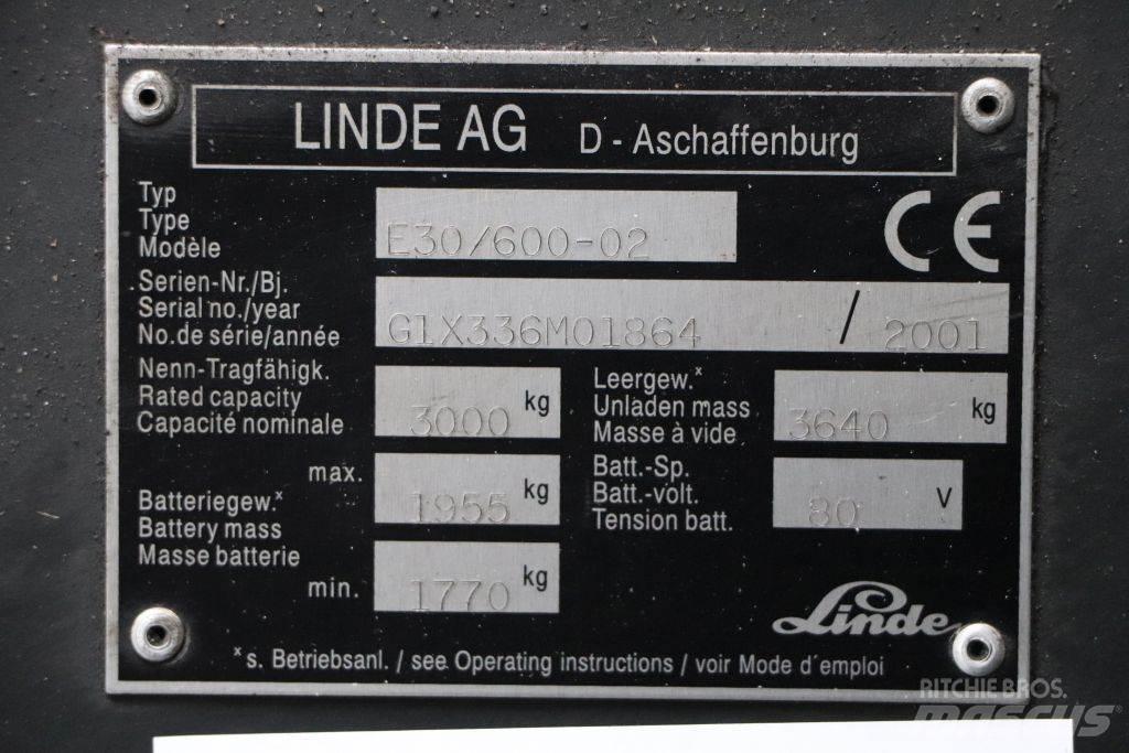 Linde E30/600-02 Wózki elektryczne