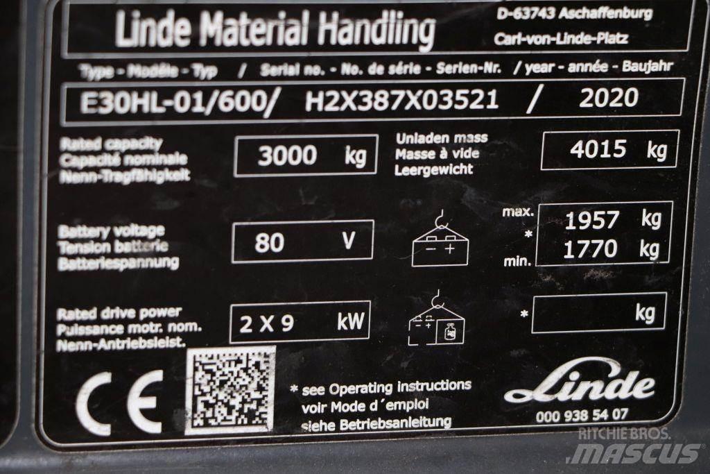 Linde E30HL-01/600 Wózki elektryczne