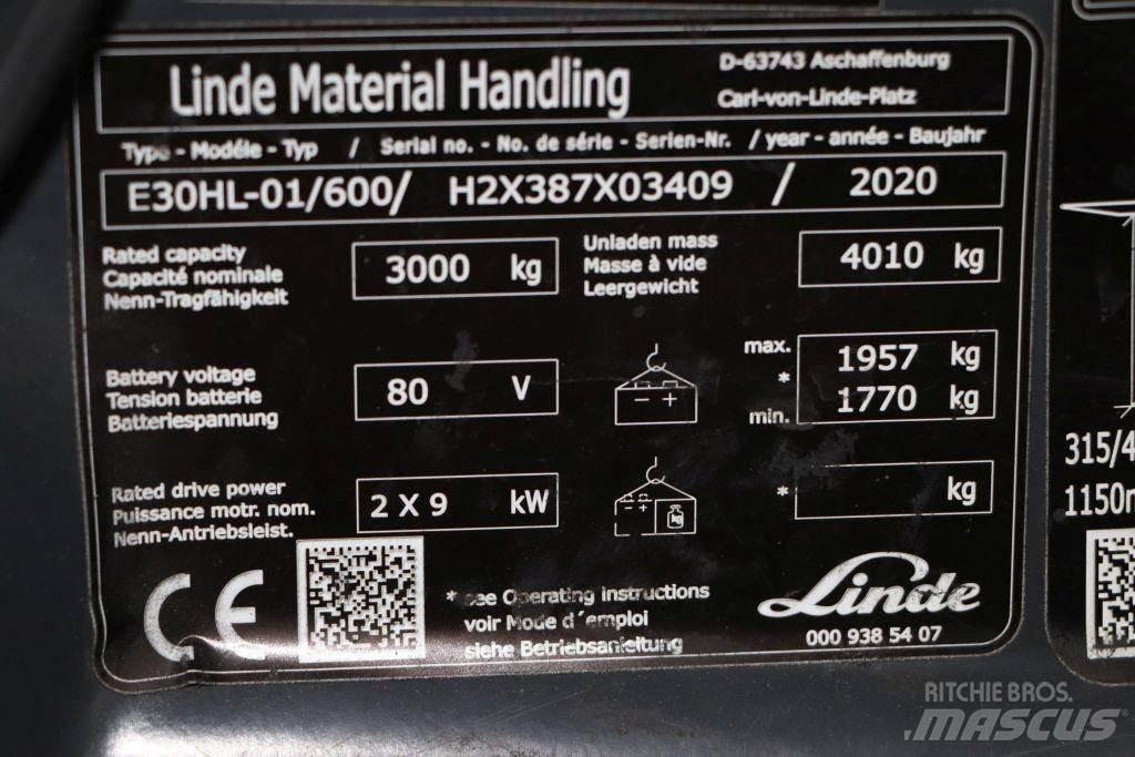 Linde E30HL-01/600 Wózki elektryczne