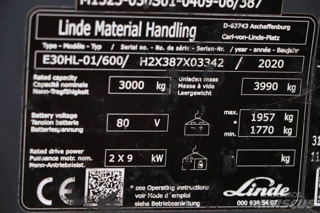 Linde E30HL-01/600 Wózki elektryczne