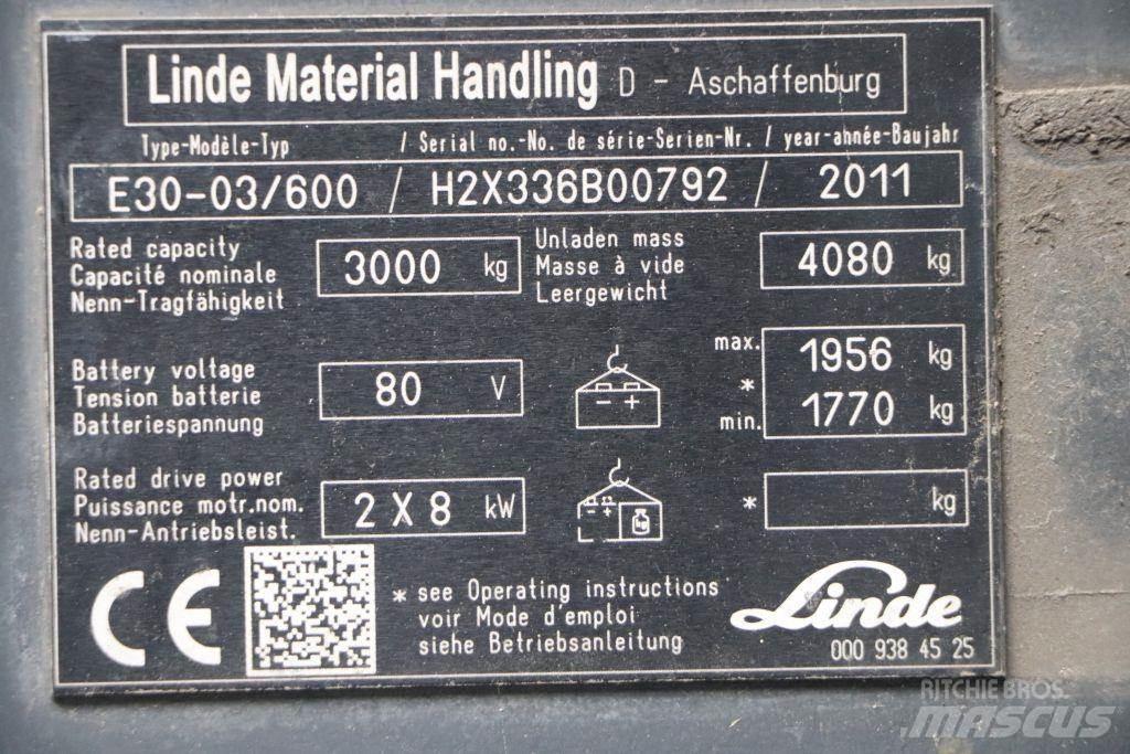 Linde E30S-03/600 Wózki elektryczne