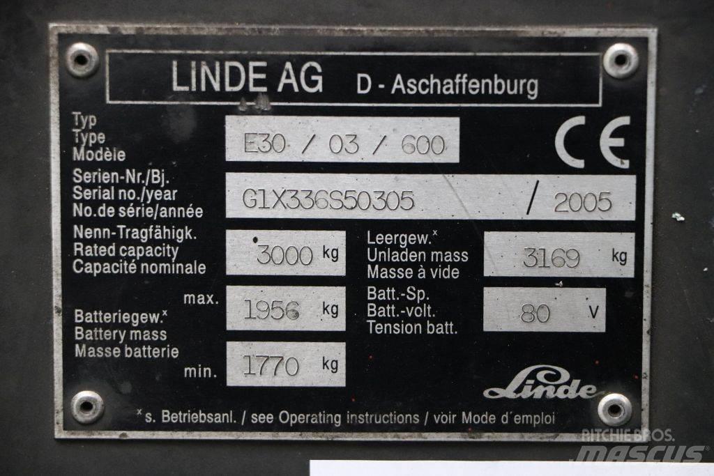 Linde E30S-03/600 Wózki elektryczne
