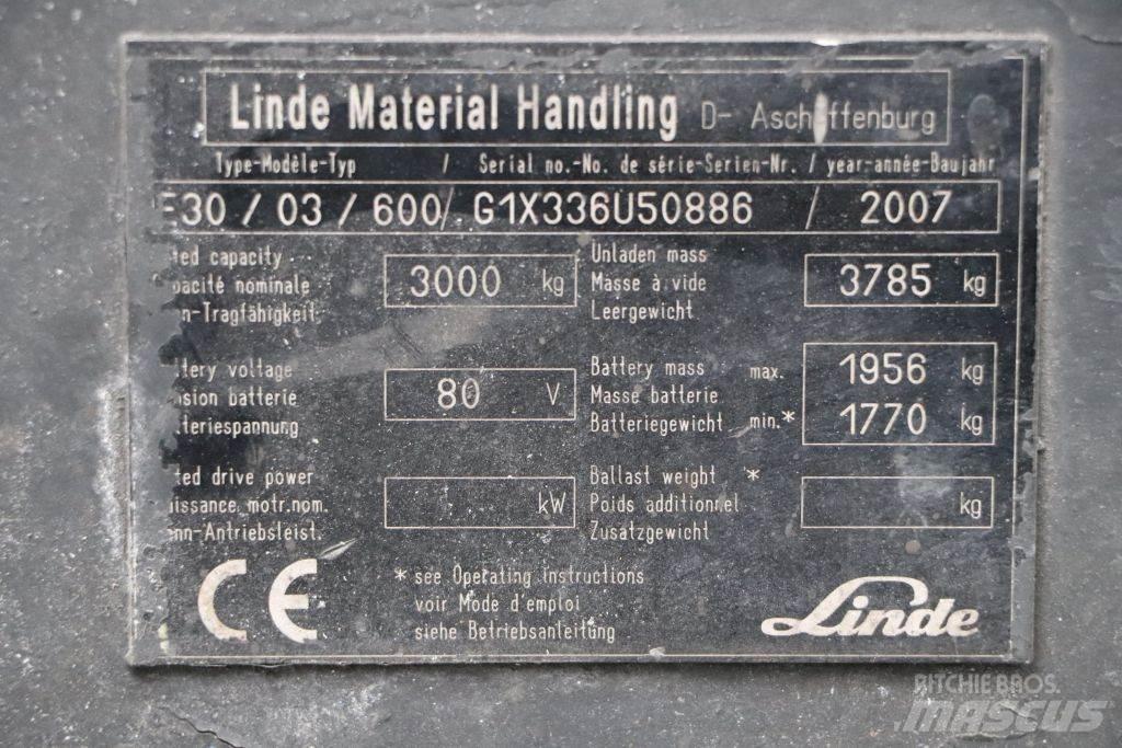 Linde E30S-03/600 Wózki elektryczne