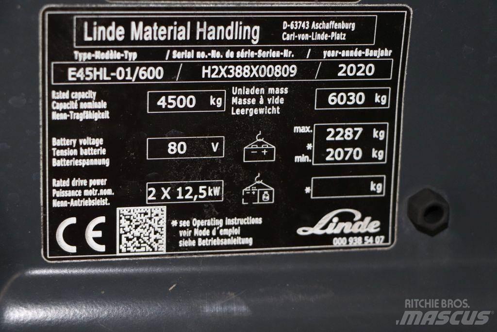 Linde E45HL-01/600 Wózki elektryczne
