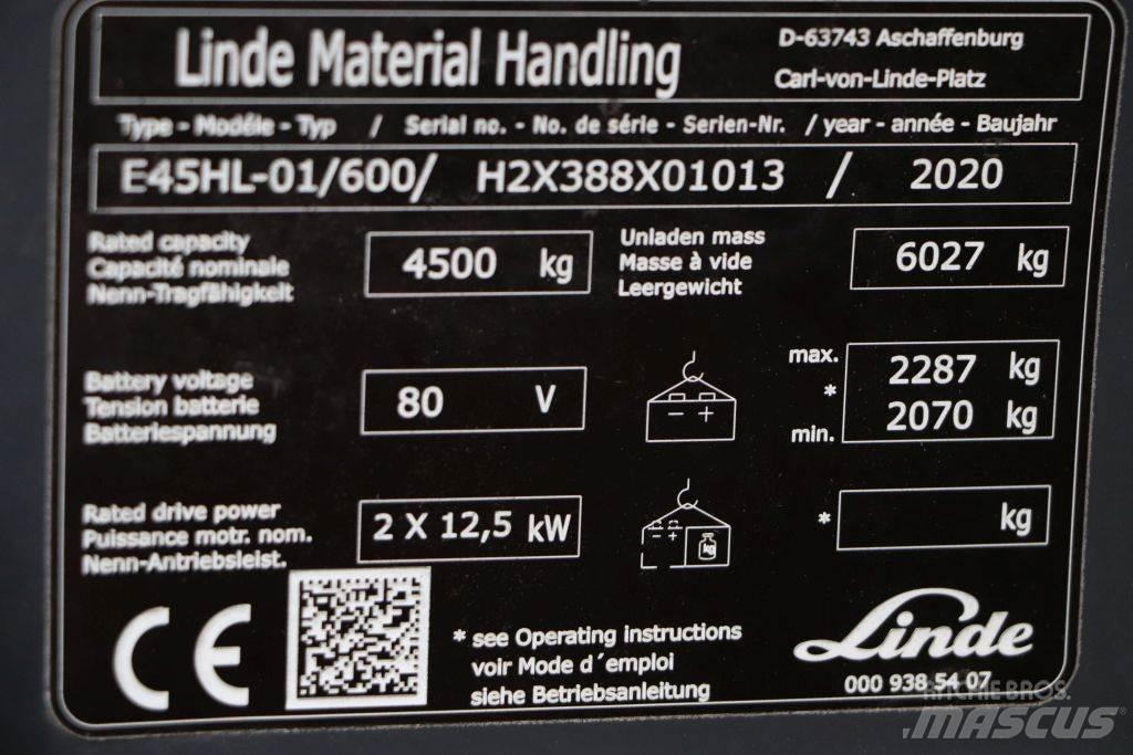 Linde E45HL-01/600 Wózki elektryczne