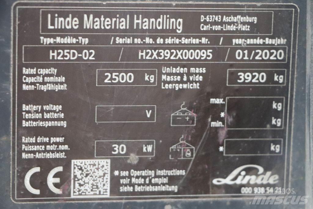 Linde H25D-02 Wózki Diesla