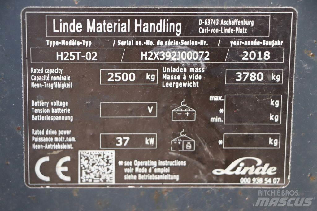 Linde H25T-02 Wózki LPG