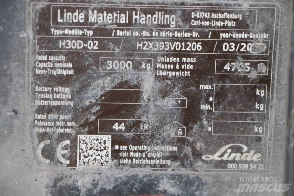 Linde H30D-02 Wózki Diesla